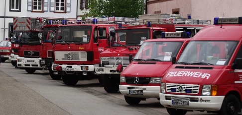 Bild: Fuhrpark der Freiwilligen Feuerwehr Annweiler