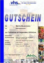 Bild: Kursgutschein