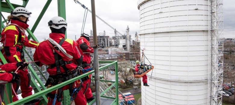 Übung Höhenrettung BASF