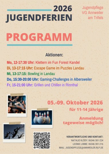Bild: Plakat Ferienprogramm Herbst 2026
