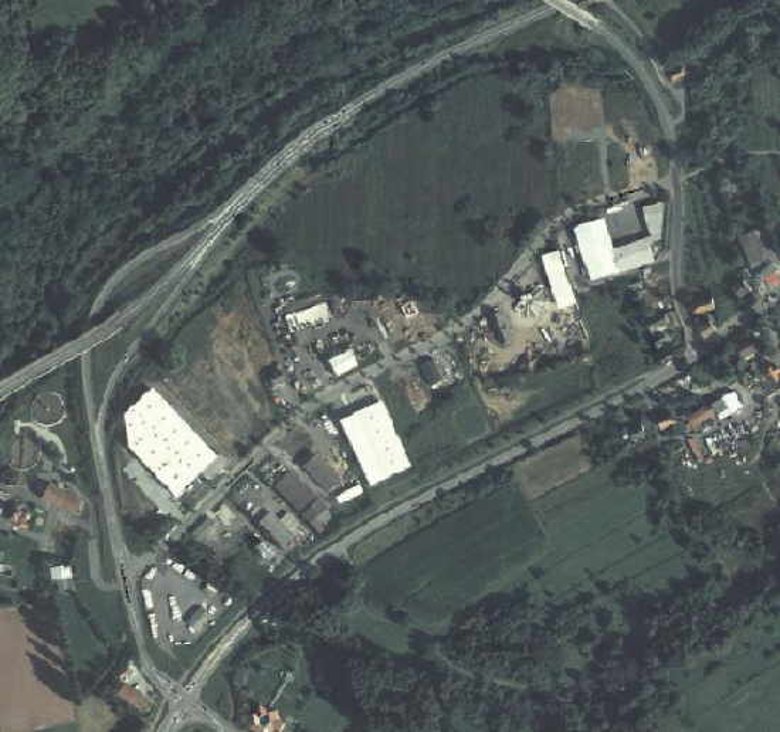 Bild: Luftaufnahme Gewerbegebiet "In den Bruchwiesen", Annweiler